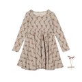 The Printed Long Sleeve Dress - Iris